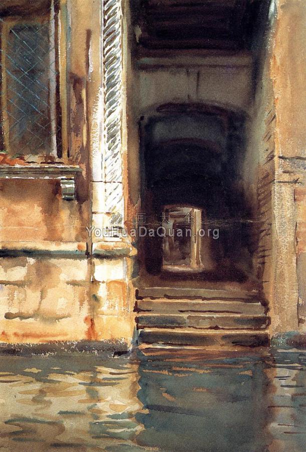 Venetian Doorway - 约翰·辛格·萨金特